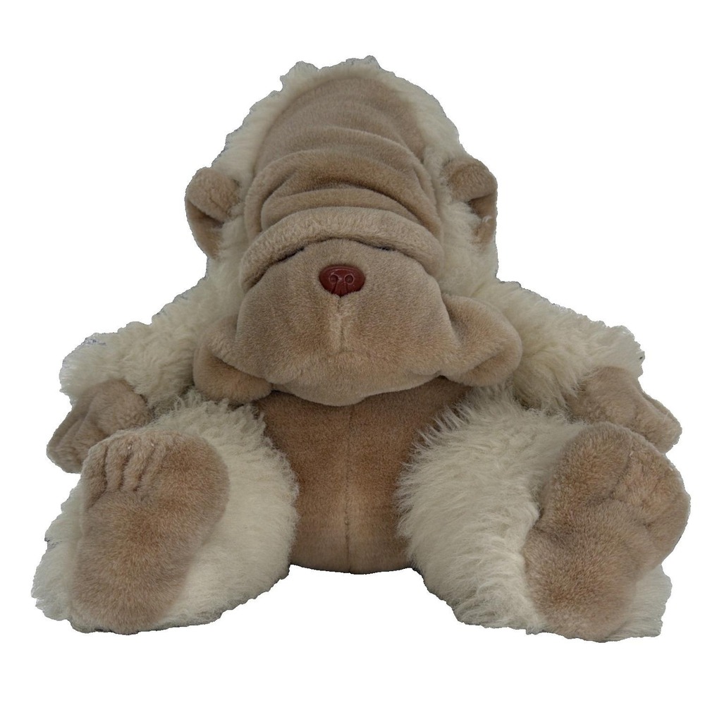 Vintage 1986 Orilla Sapient Gorilla Plush 30CM Wrinkled Face Made In Korea